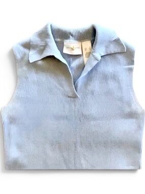 Liz Clairborne  Lt Blue Sleeveless Sz S